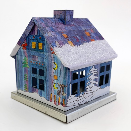 Blue Winter House Incense Smoker ~ Germany